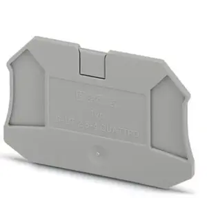 Phoenix Contact D-UT 2.5/4-QUATTRO Terminal Block Cover, Grey, 50 Pieces
