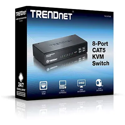 Trendnet TK-CAT508 8-Port CAT5 KVM Switch Photo 4