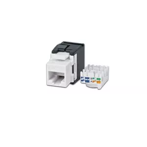 Модуль Keystone Wirewin WKS JACK KAT6A UTP плоский серебристый