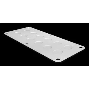 Rack plate Rittal SZ 1581.200 — steel, light grey, 220×90 mm