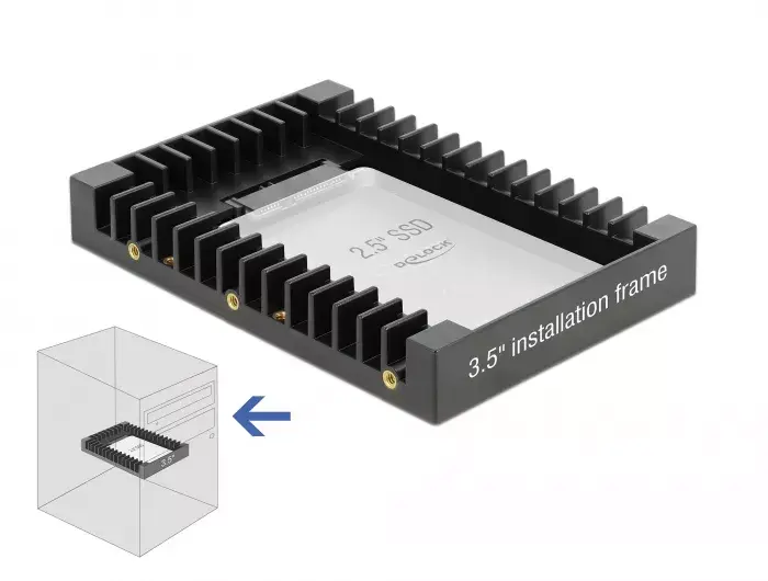 Корпус для диска DeLOCK 3.5" для 2.5" SATA Photo 4