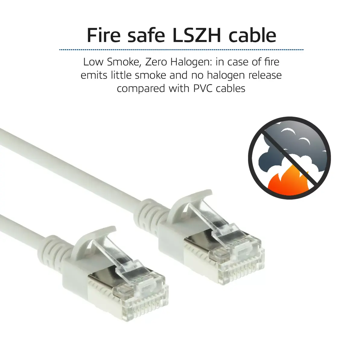 Patch Cable ACT Grey 1 meter LSZH U/FTP CAT6A Photo 7