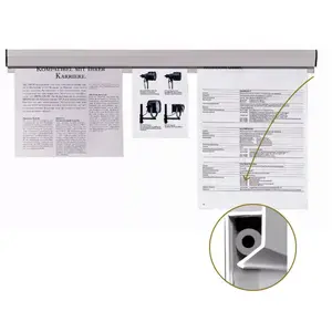 Document holder Franken PKS58 Plastic Grey