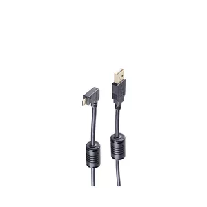 USB kabelis ShiverPeaks BS13-10001 1m USB 2.0 USB A Micro-USB B melns