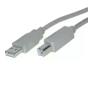 USB Cable ShiverPeaks BS77025 5m USB 2.0 A to B Grey
