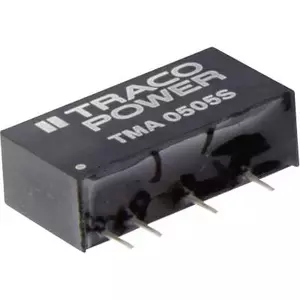 DC/DC converter TracoPower TMA 1515S, 1 W, 15 V output, 65 mA, SIL-7 package