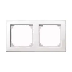 Wall plate / switch cover Merten 478225 — white, screwless, 1‑piece