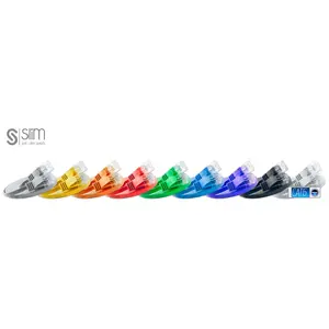 SLIM Patchcords SLIM UTP networking cable Yellow 0.1 m Cat6 U/UTP