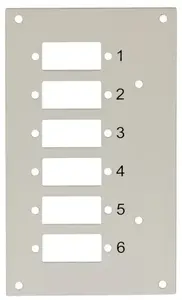 EFB Elektronik LOGON LSB110 Front Plate for Fiber SC Cables, 6 Ports, Gray