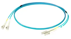 Оптоволоконный кабель EFB Elektronik O0312FT.3, OM3, LC-LC, 3 м, аква