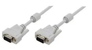VGA cable LOGILINK CV0028 10 m, VGA (D-Sub) male to VGA (D-Sub) male, grey