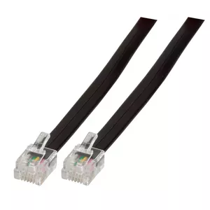 Telephone cable EFB Elektronik K2404SW.2 2 m Black