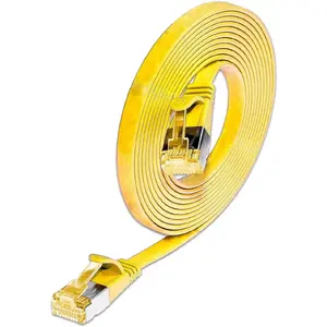 Сетевой кабель SLIM Patchcords PKW-STP-SLIM-K6A 1.5 GE Желтый 1.5 м