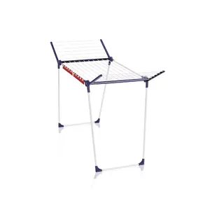 Floor-standing drying rack Leifheit Pegasus 180 Classic, foldable, blue, height 105 mm