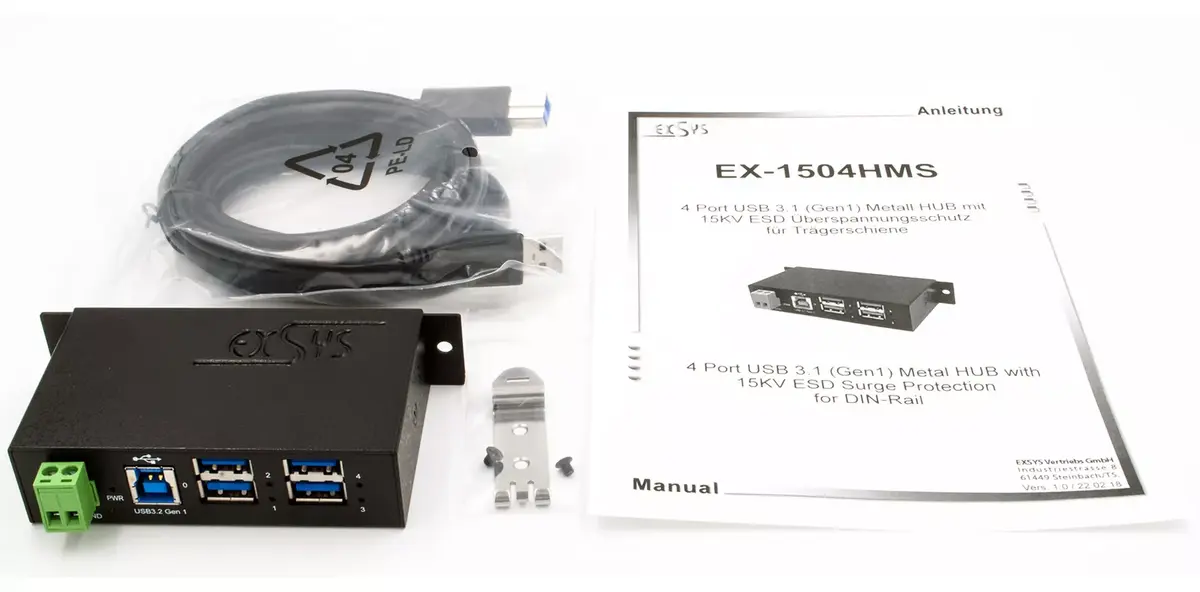 USB хаб EXSYS EX-1504HMS Photo 4
