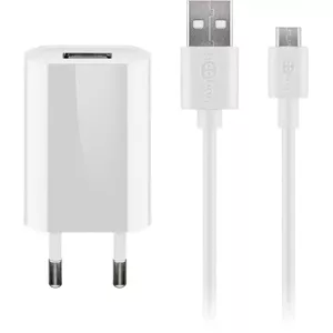 Charger Set Goobay Micro-USB 5W 1.0A 1m Cable White