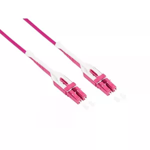 Оптоволоконный кабель Alcasa LW-U801LC4 1м 2x LC Фиолетовый