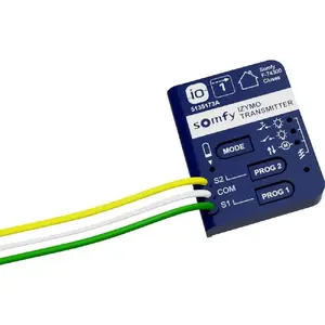 In-wall transmitter Somfy 1822609 io technology — wall-mounted remote control for motorised blinds and shades