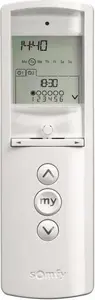 Remote control somfy Telis 6 Chronis RTS — white, model 1805222