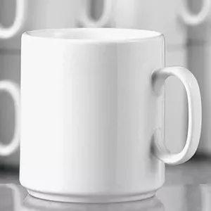 Porcelain Coffee Mug Esmeyer Diane 402-108 280 ml — Set of 6, White