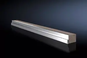 Kabeļu kanāls Rittal VX 8618.800, alumīnija korpuss, pelēks, platums 600 mm, iepakojumā 2 gab.