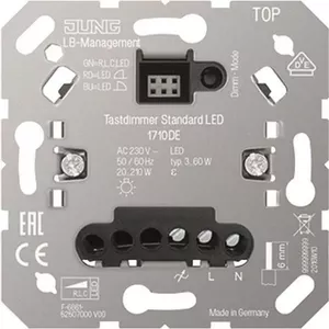 Switching dimmer for LED lights, Jung 1710 DE LED-Tastdimmer Standard