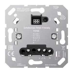 Light switch Jung 1701SE, plastic housing, 230 V, 50–60 Hz