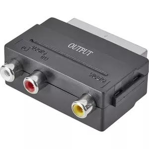 SpeaKa Professional SP-7870668 видео кабель адаптер SCART (21-pin) 3 x RCA Черный