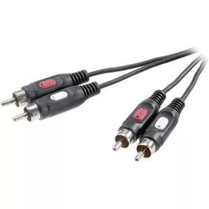 Аудиокабель SpeaKa Professional SP-7869760 0.5м 2xRCA Черный