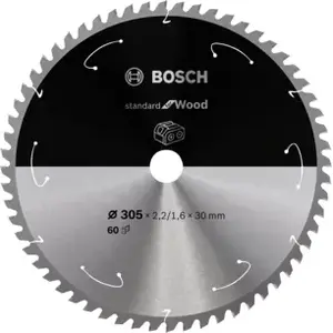 Диск пильный Bosch 2608837742, Ø305 мм, посадочное 30 мм, для твёрдой и мягкой древесины, 1 шт