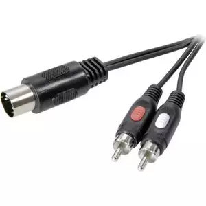 Аудиокабель SpeaKa Professional SP-7870640 — 1,5 м, 5‑pin DIN на RCA