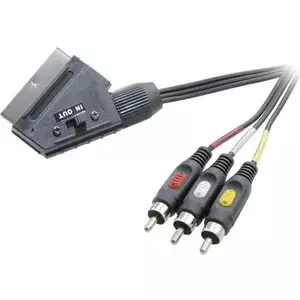 A/V kabelis SpeaKa Professional SP-7869848 — 1x SCART uz 3x RCA (kompozīts)