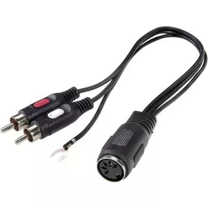 Audio Y-Adapter SpeaKa Professional SP-7869832 1x DIN 5‑pin to 2x RCA cable adapter