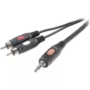 Аудиокабель SpeaKa Professional SP-7869792 — 2x RCA в 1x 3,5 мм джек
