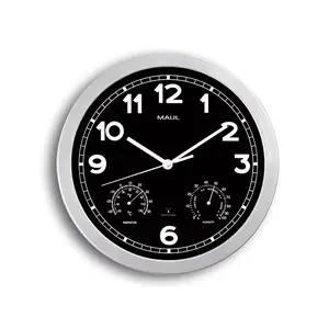 Sienas/galda pulkstenis MAUL 9059095 Circle Black Silver
