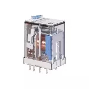 Finder 55.32.9.024.0040 miniatūrais spraudņa relejs, 24V DC, 10A, 2 pārslēdzējkontakti
