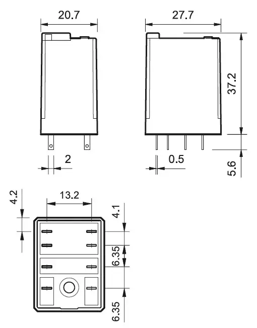 Finder 55.32 miniatūrais relejs 2-polu 10A 230V AC Photo 2