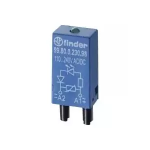 Finder 99.80.0.024.98 LED Signaling Module with Varistor 6-24V AC/DC