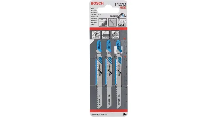 Полотно для лобзика Bosch T 127 D Special for Alu Photo 2