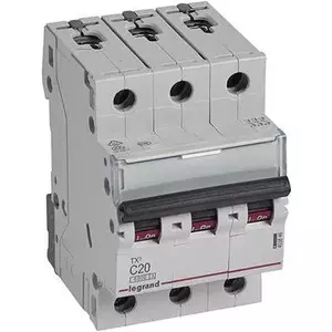 Автоматический выключатель Legrand 403546 Tx3 LS-Schalter C20A 6kA 3M