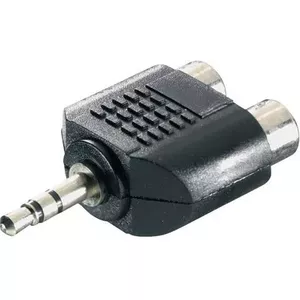 Kabeļa dzimuma maiņa SpeaKa Professional SP-7870248 3.5 mm 2 x RCA Melns