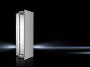 Freestanding rack Rittal VX 8457.000 with key lock, IP55 protection, grey