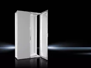 Freestanding rack Rittal VX 9666.966, IP55 protection, key lock, grey