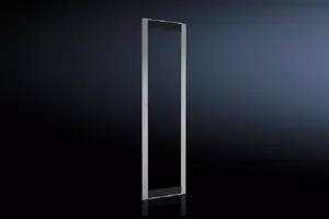 Rack door Rittal 8618.040 — aluminium housing, transparent/black/grey, for 600 × 2200 mm openings