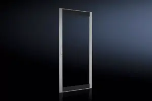 Rack door Rittal 8618.010 — aluminium housing, available in black/grey/transparent, for 800×1800 mm openings