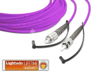 Fiber patch cable Lightwin LSP-50 FC-ST 1.0 OM4 — singlemode, 1.0 m, FC to ST