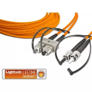 Fiber Optic Duplex Patch Cable Lightwin LDP-62 SC-ST MM OM1 10.0 m
