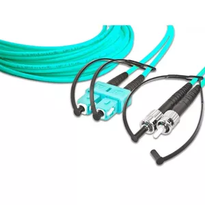 Fibre optic cable Lightwin LDP-50 SC-ST 10.0 OM3 10 m Aqua