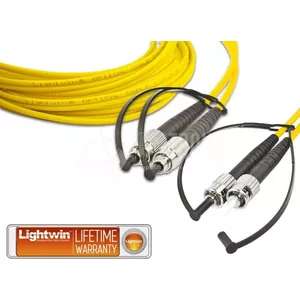Duplex LWL Patch Cable Lightwin LDP-09 FC-ST Monomode Fiber 20.0 m