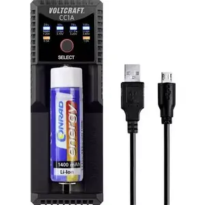 Battery Charger Voltcraft CC1A — charger for NiMH, Li‑Ion and NiCd AA/AAA cells